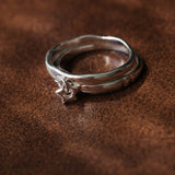 Star Charm Ring - Sterling Silver