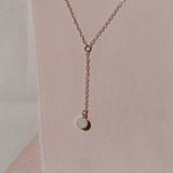 Cremation Drop Necklace - Sterling Silver