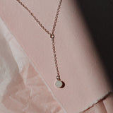 Cremation Drop Necklace - Sterling Silver