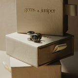 Men's Cremation Cufflinks - Antique Silver