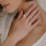 Cremation Large Oval Ring- 14k Gold Filled