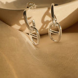 Marine Chain Silver Studs - Sterling Silver