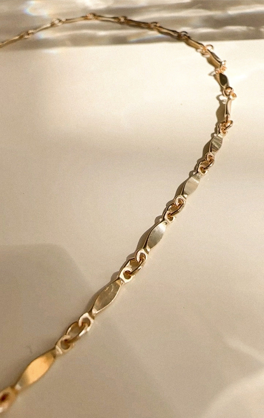 Bar Chain Anklet - 14K Gold Filled