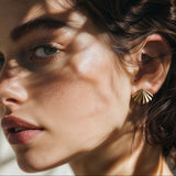 Palm Stud Earrings - 14k Gold Filled