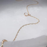 Cremation Roped Chain Necklace - 14K Solid Gold