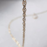 Cremation Roped Chain Necklace - 14K Solid Gold