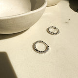 Silver Roped Hoops