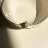Forget-Me-Not Cremains Urn Ring - Sterling Silver