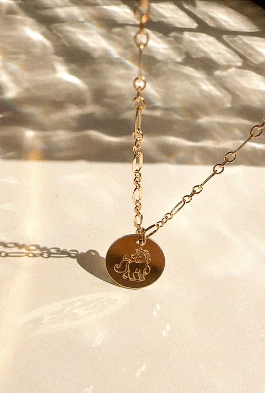 Unicorn Necklace - 14K gold filled