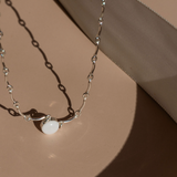Mothers Milk Scalloped Necklace - Sterling Silver