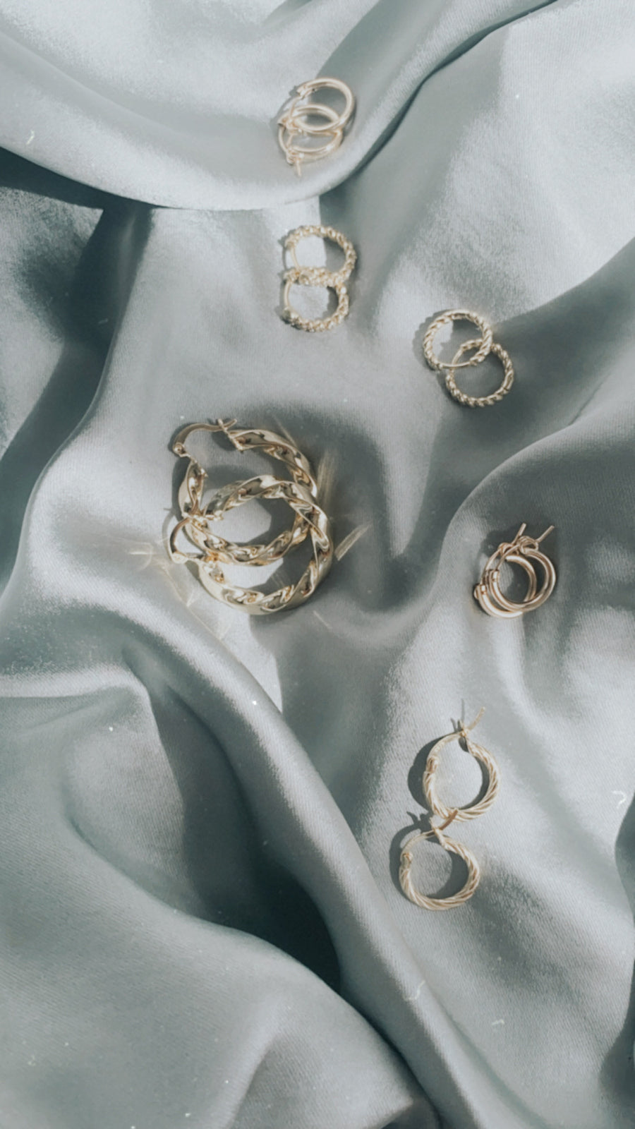 Roped Hinge Hoops - 14k Gold Filled