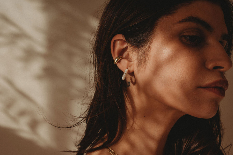 Freshwater Pearl Earrings - Sterling Silver