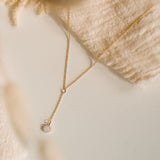 Cremation Drop Necklace - 14k Gold Filled