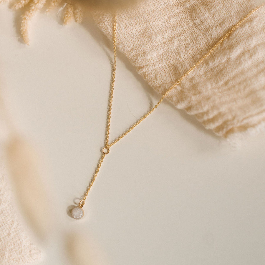 Cremation Drop Necklace - 14k Gold Filled
