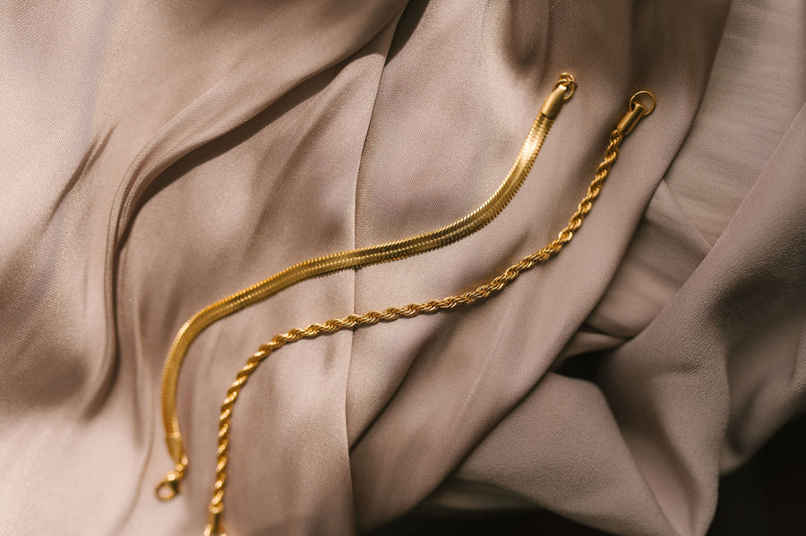 Herringbone Bracelet - 14k Gold Filled