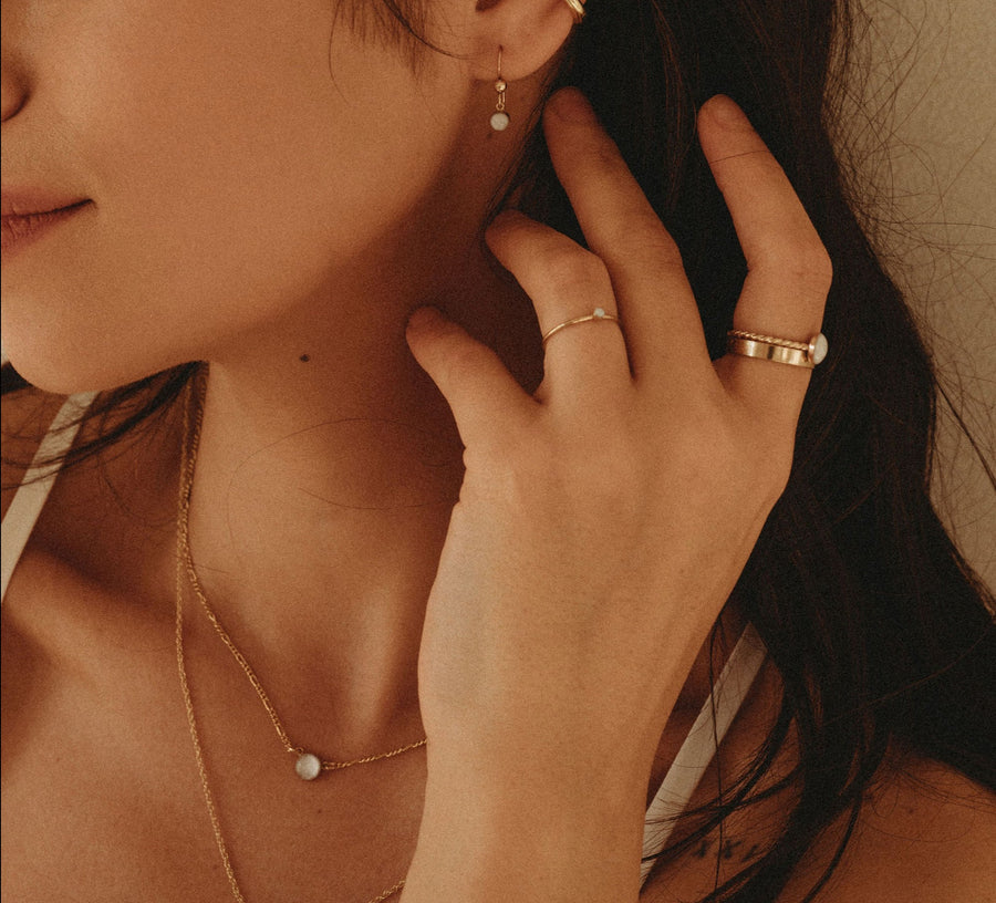 Cremation Figaro Chain Necklace- 14k Gold Filled