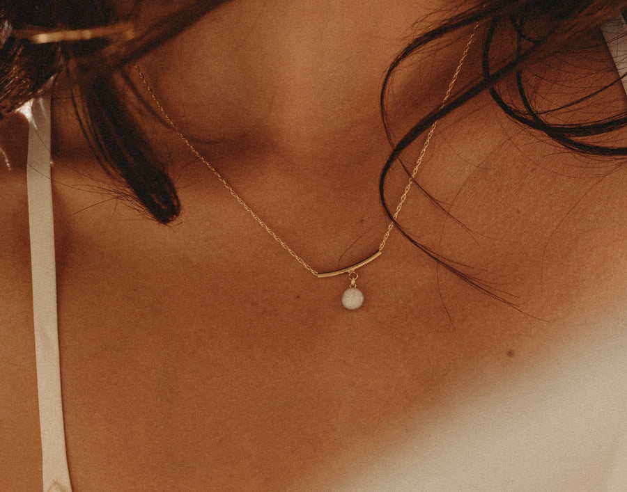 Cremation Halia Necklace- 14k Gold Filled