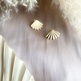 Palm Stud Earrings - 14k Gold Filled