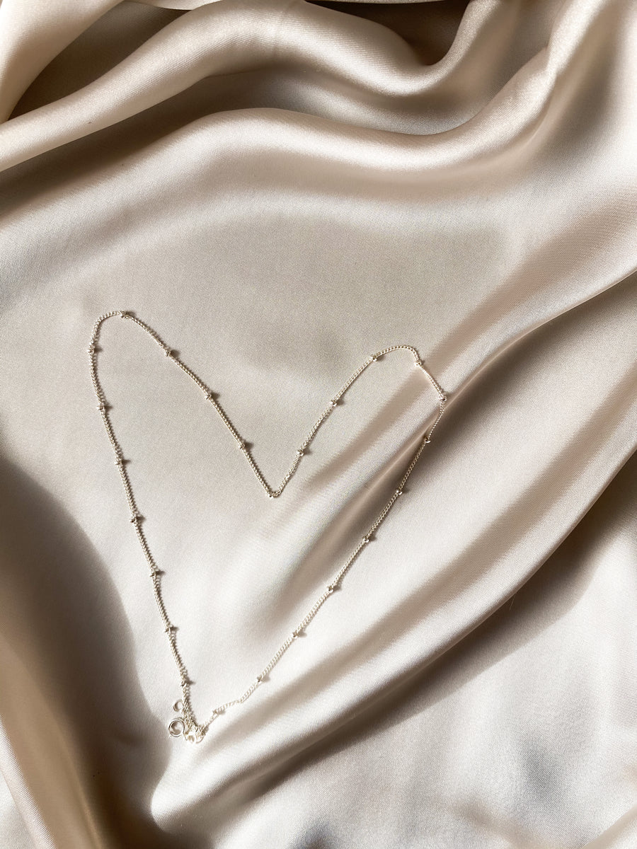 Saturn Chain Necklace - Sterling Silver