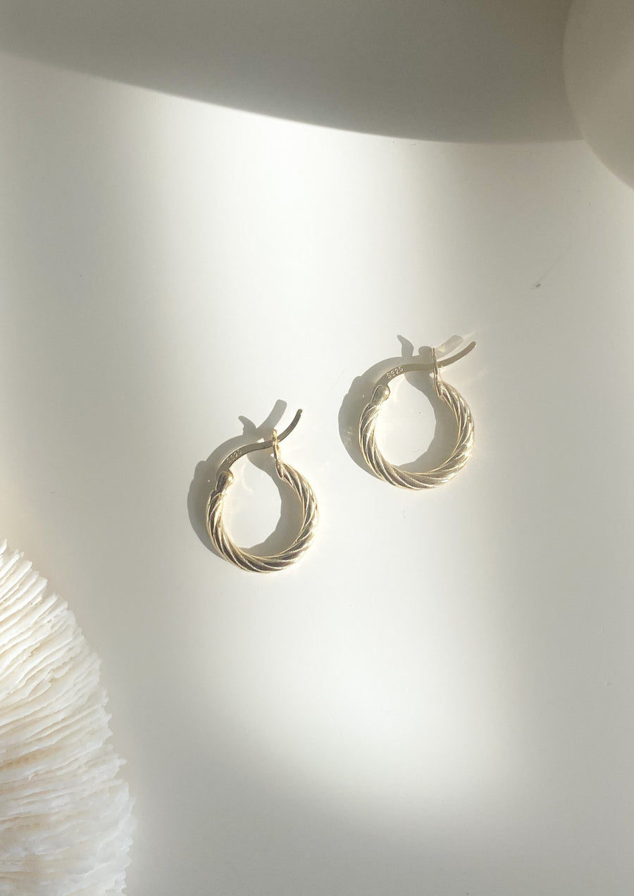 Small Twisted Hoops - 14k Gold Filled