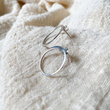 Circle Stud Earrings - Sterling Silver