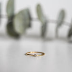 Dainty CZ Gold Fill Ring - hypoallergenic - tarnish resitant - made to last - petite ring - skinny ring - stacking ring