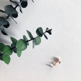 Flat Round Rose Gold Fill Stud Earrings - High Quality Hypoallergenic - Simple - Everyday - trendy - pair