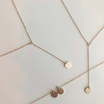 Custom Stamped Gold Fill Drop Necklace - hypoallergenic - tarnish free - made to last - high quality - Y necklace - personalized gift.