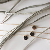 Custom monogram circle pendant necklaces - highest  quality 14/20 gold fill - hypoallergenic - tarnish resitant - custom hand stamped