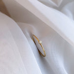 Memorial Ash Ring - High Quality 14/20 Gold Filled - Tarnish resistant - Made to last - skinny ring - cremation jewelry with pet ashes