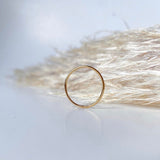 Gold Fill Skinny Ring - Tarnish Resistant - High Quality - hypoallergenic - Stacking rings - Thin simple band