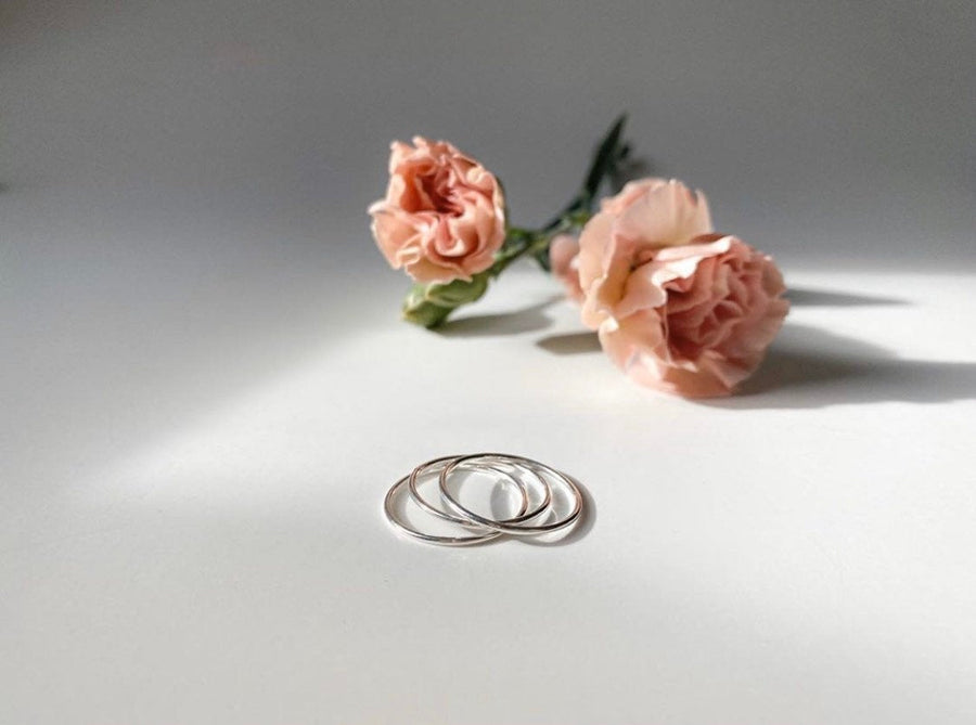 Sterling Silver ring - Hypoallergenic - Tarnish resistant - Stacking rings - Midi rings - ring sets
