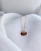 Small circle pendant necklaces - custom monogram - high quality gold fill - hypoallergenic - tarnish resitant - hand stamped - personalized