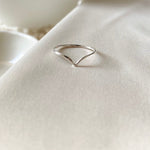 Sterling Silver V ring - Hypoallergenic - Tarnish resistant - Stacking rings - Midi rings - ring sets - skinny ring