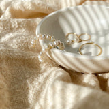 Pearl hoop earring - Fresh water Pearl - 925 Sterling silver - High quality - Good for sensitive ears