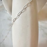Staple Chain Necklace- Sterling Silver