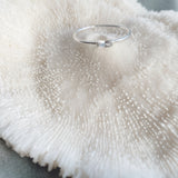 Baguette Cut Diamond Ring - Sterling Silver