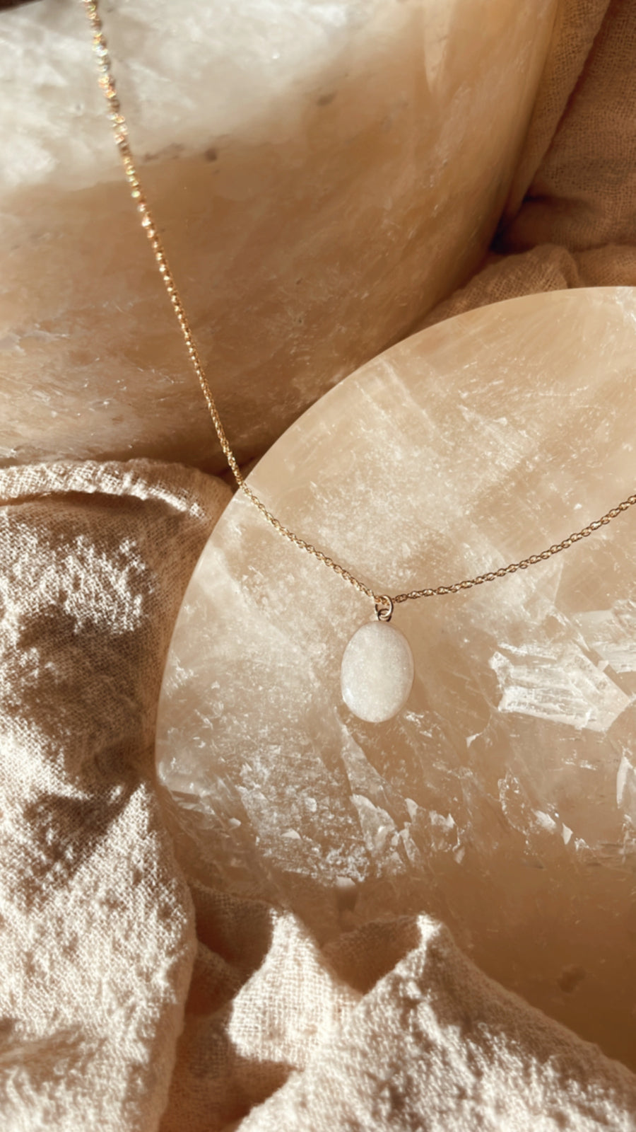 Cremation Oval Necklace - 14k Gold Filled