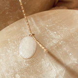 Cremation Oval Necklace - 14k Gold Filled